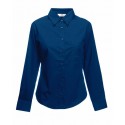 KOSZULA Z POPELINY Z DŁUGIM RĘKAWEM LADY-FIT