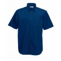 KOSZULA Z POPELINY Z KRÓTKIM RĘKAWEM