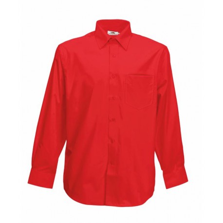 KOSZULA Z POPELINY Z DŁUGIM RĘKAWEM